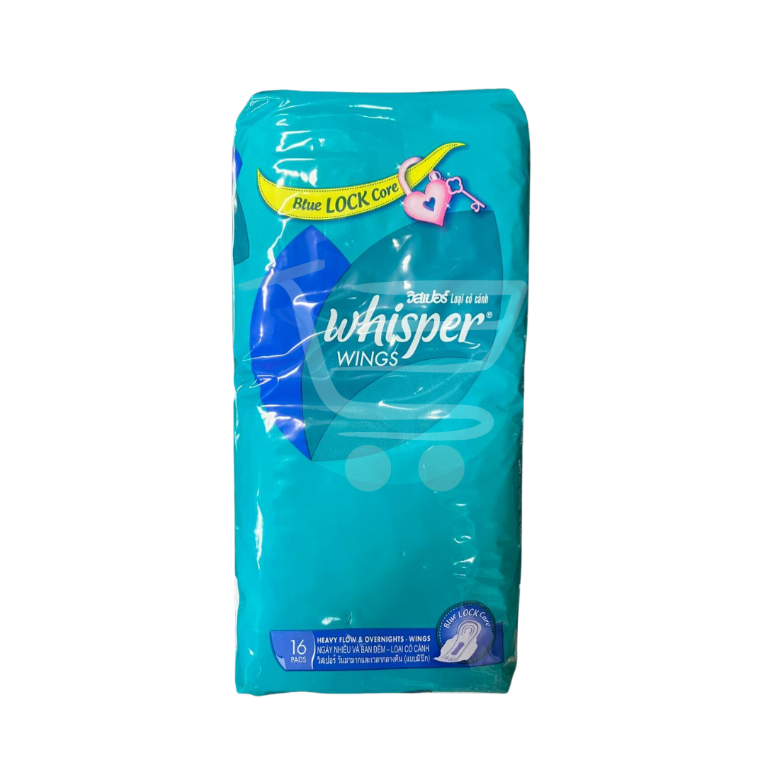 Whisper - Heavy Flow Overnight Winged Pad