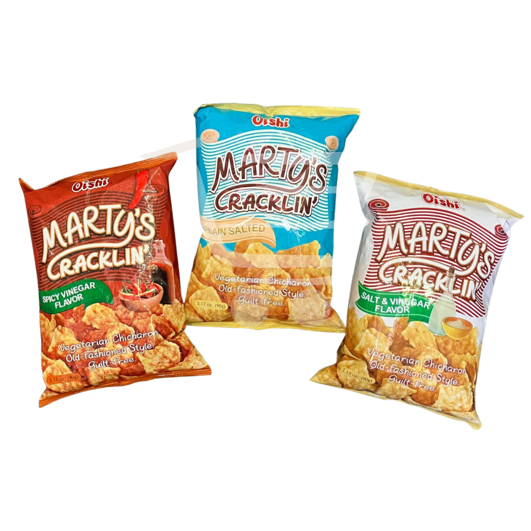Marty's Cracklin - Vegetarian Chicharron Old Fashion Style (Assorted Flavours)