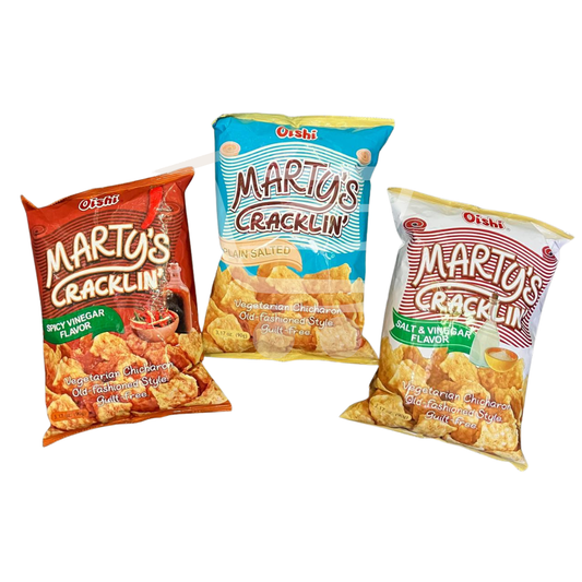 Marty's Cracklin - Vegetarian Chicharron Old Fashion Style (Assorted Flavours)